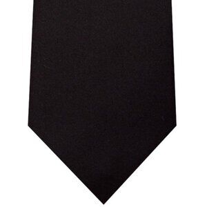 Black Solid Tie – 3.25” Classic Width | 100% Microfiber